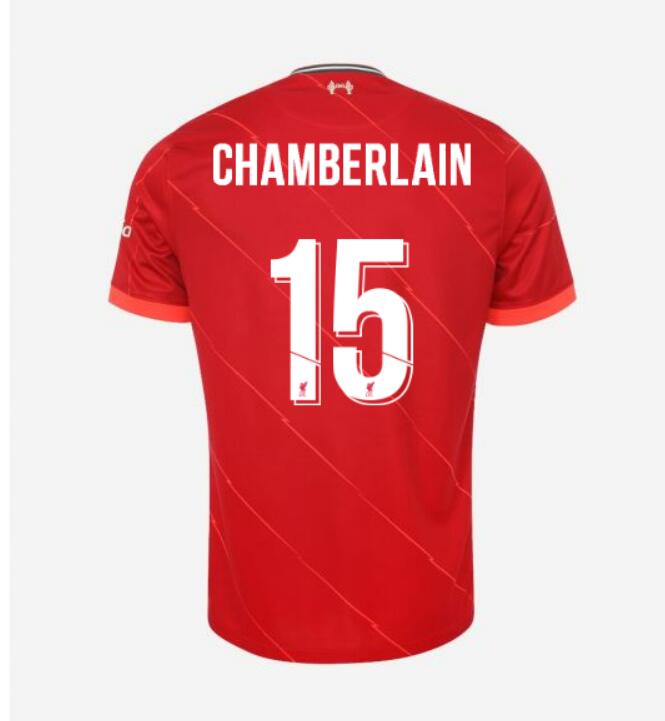 2021/22 Liverpool Cup Home Kit Soccer Jersey with CHAMBERLAIN 15 printing